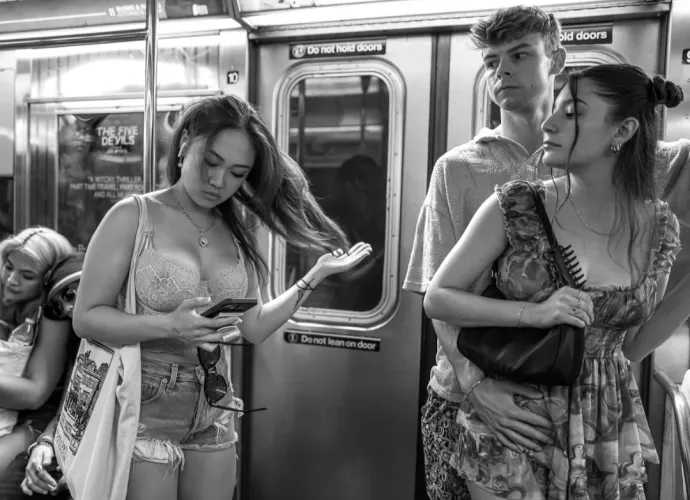 Nothing he can do to stop her looking