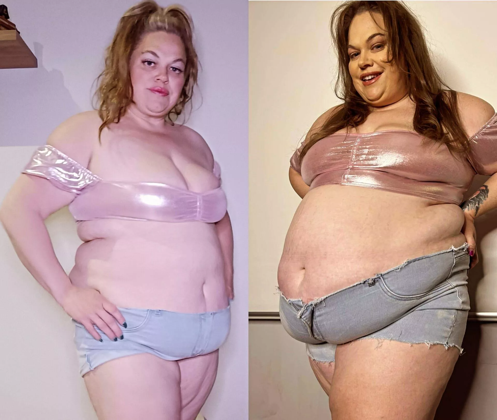 Oh no my clothes have shrunk.