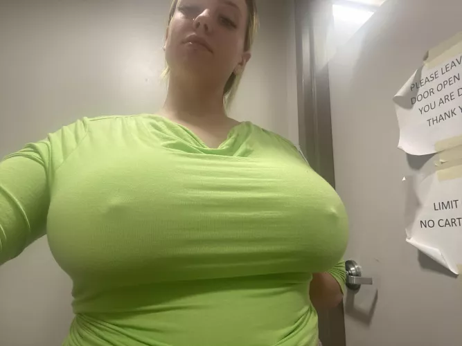 This top may be a little too tight but definitely don’t need a bra