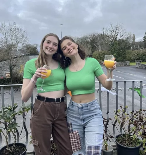 Those green tops are the only thing similar about them