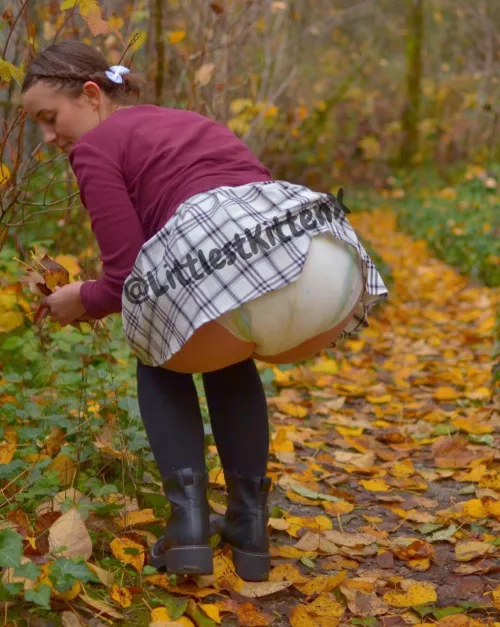 Diapered in the forest 🌳