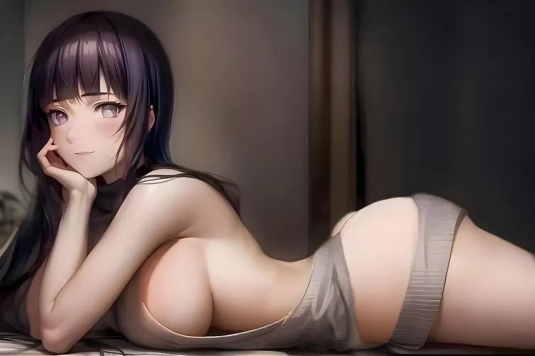 Hyuga Hinata wearing Virgin killer sweater 🔪 🔪 [AI Art]