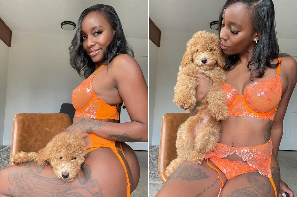 Midnight shares the story of how she got her mini labradoodle on SuicideGirls 🐶🧡