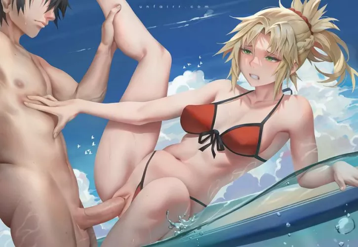 Mordred swimsuit fuck