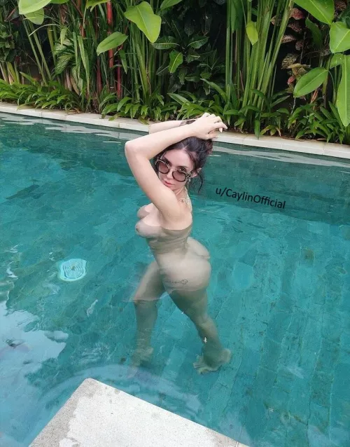 Never miss an occasion to get naked in the pool