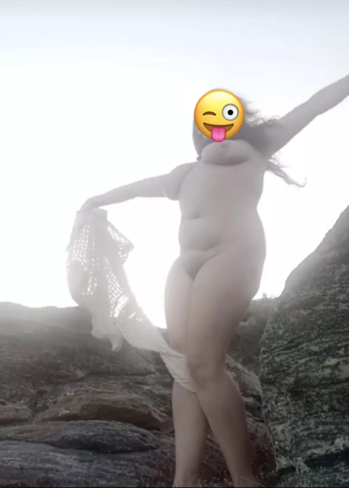 Showing all on windy beach