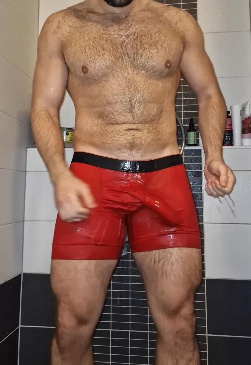 Wanna rub my big bulge in the shower?