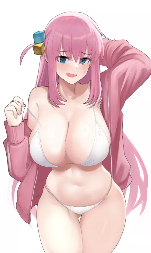 Bocchi's White Bikini (Bocchi The Rock)