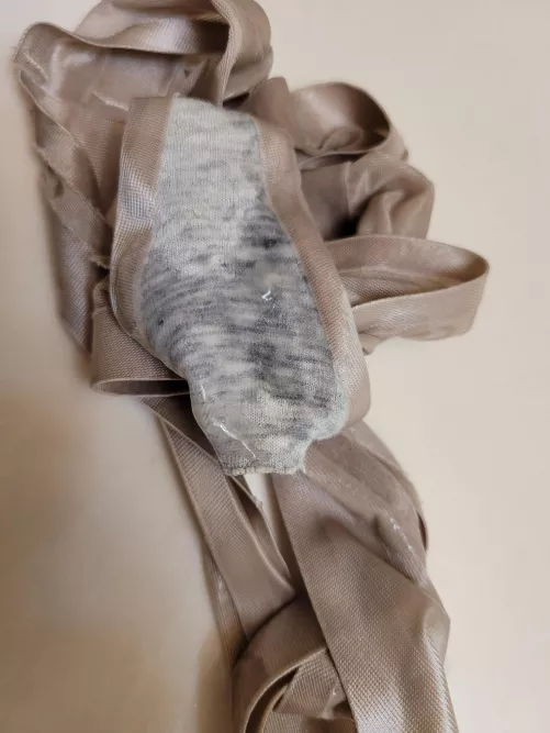 Found my wife’s panties in the bathroom full of cum like this after the plumber left;)