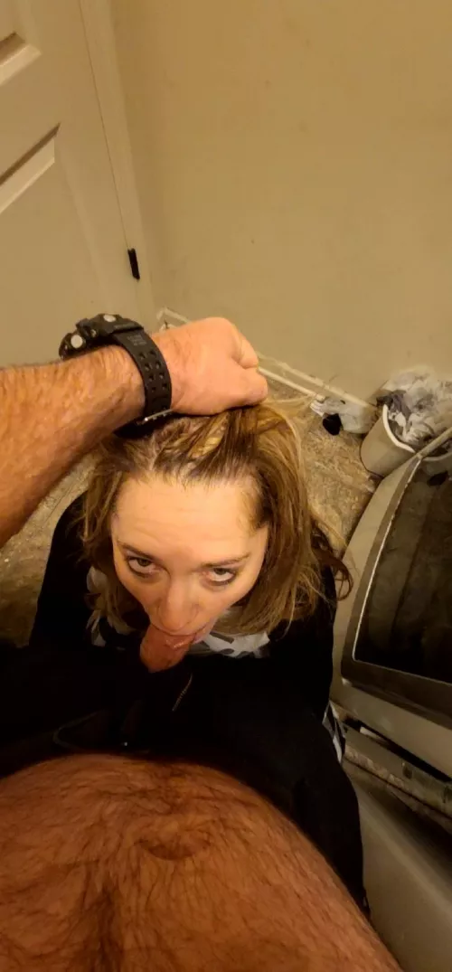 Had to get my face fucked before work this morning 😜