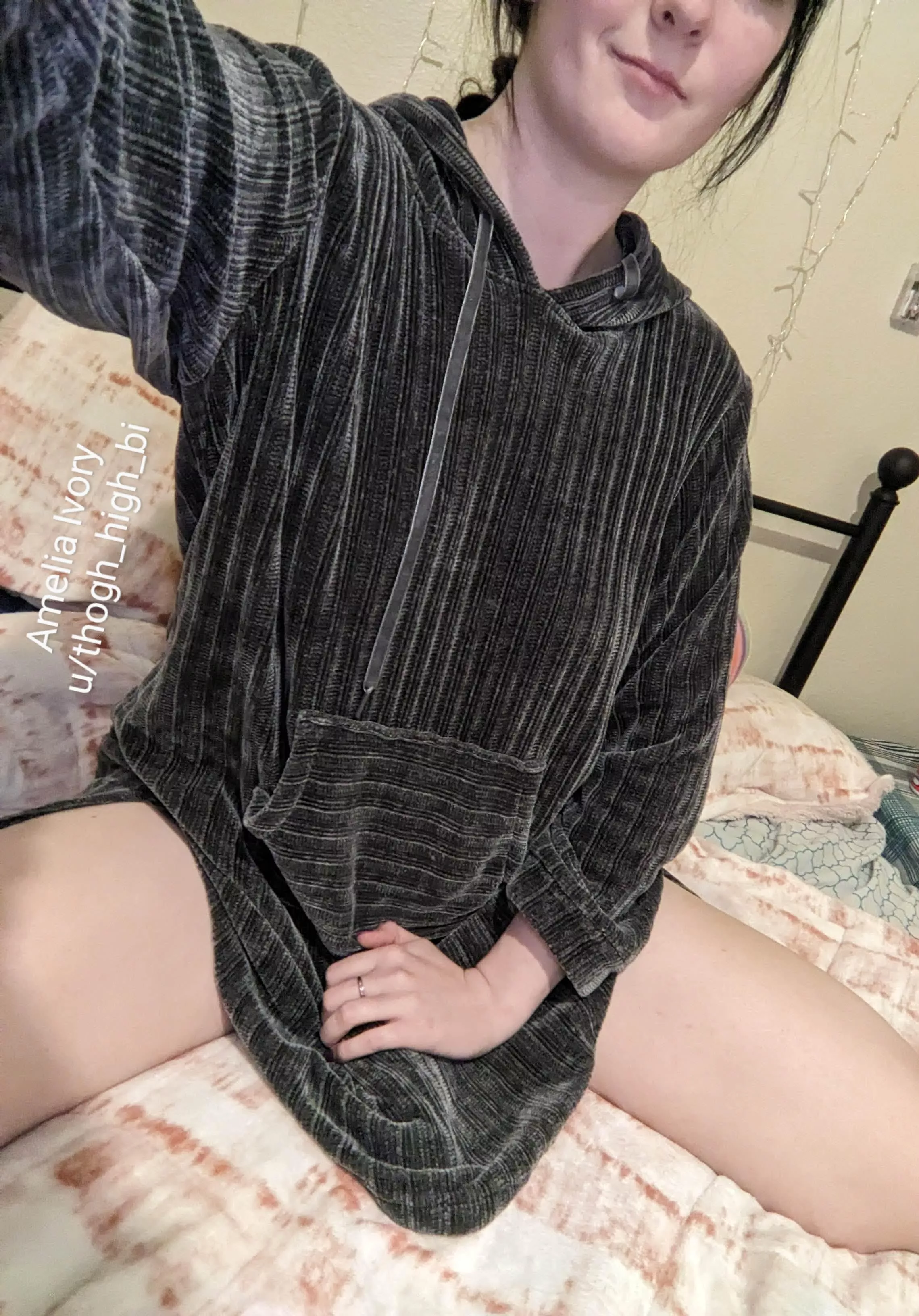 Not even an oversized sweater can hide my excitement for you. Do you think you could handle it?