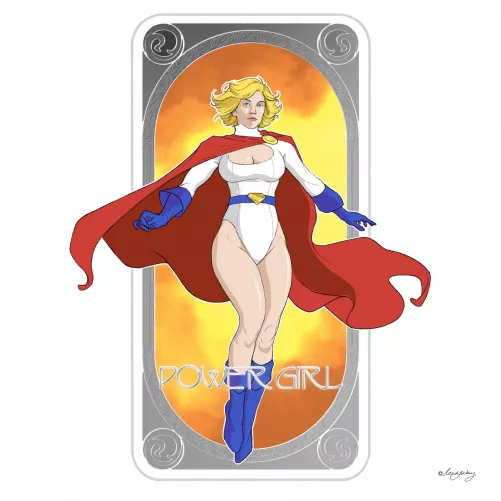 Power Girl. Digital Art by me