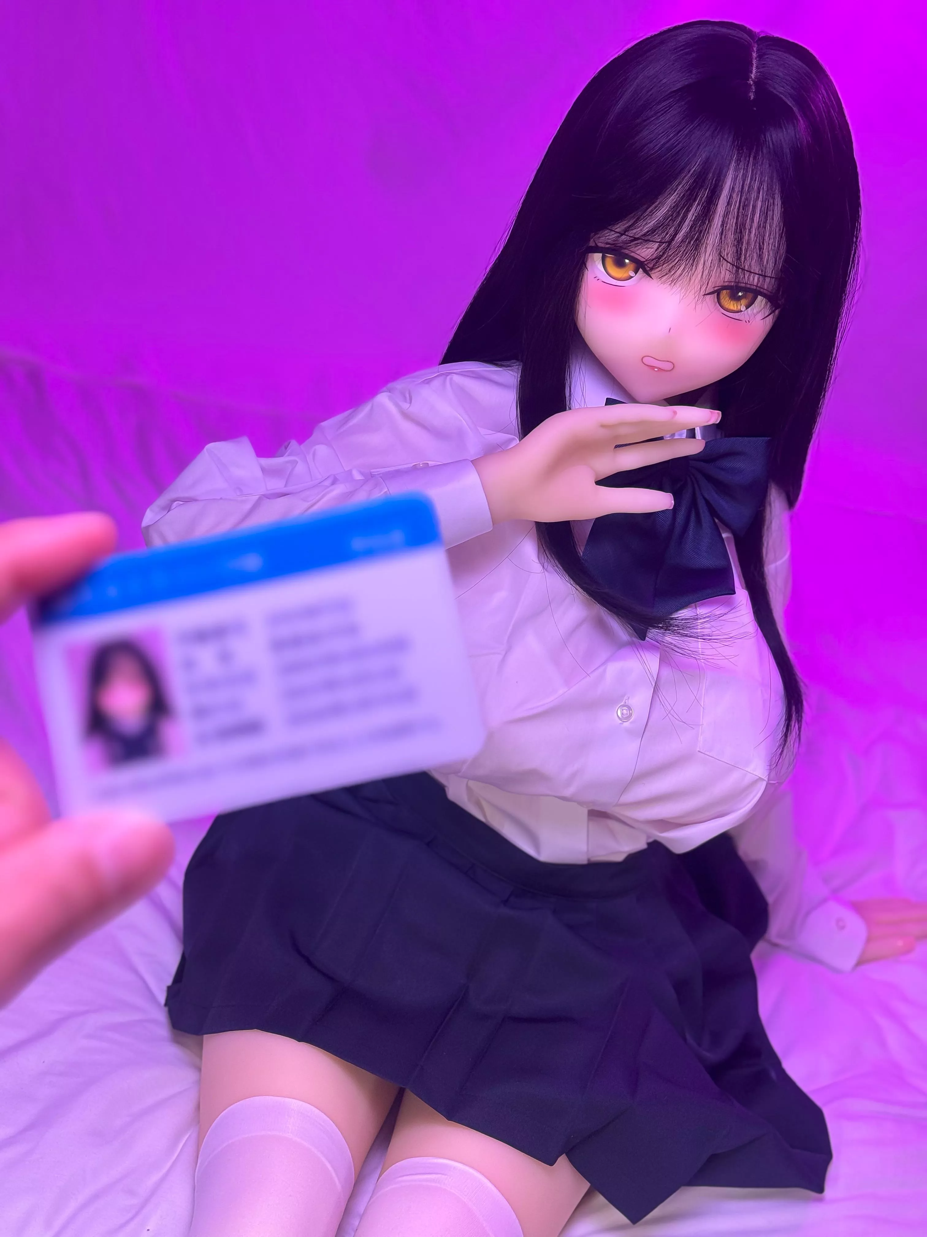 She is scared of what I am going to do to herself from now. 😎