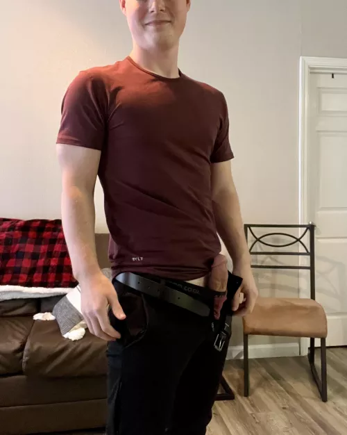 24 Texas, showing off my thick college cock. Pms open