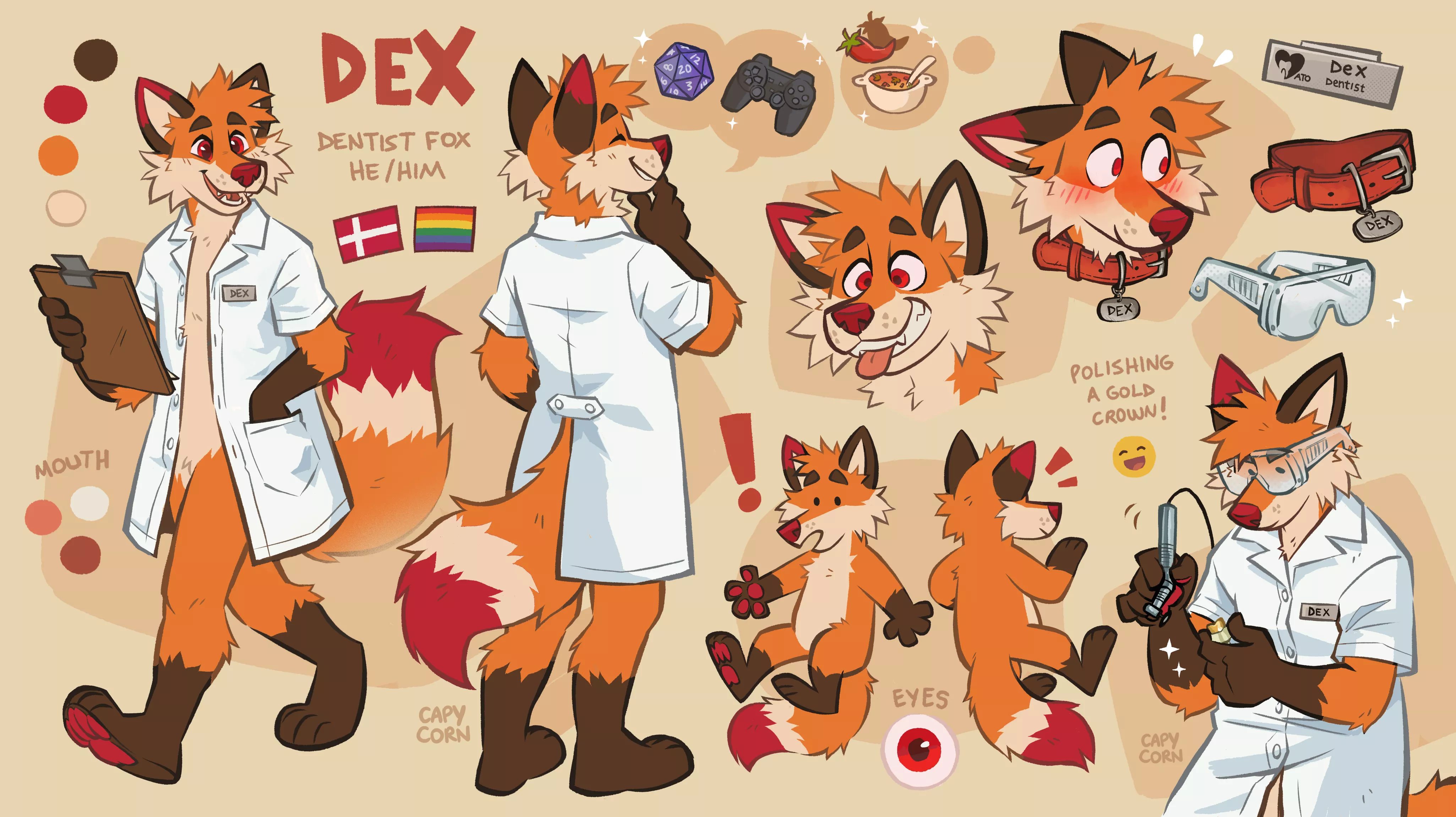 Comm for someone on Twitter 🦊🦷🫧✨