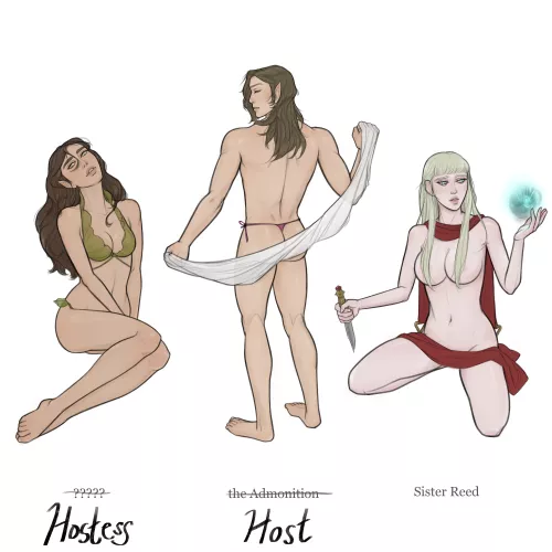 DnD OCs in shameless hostess bar AU (2 of 3)