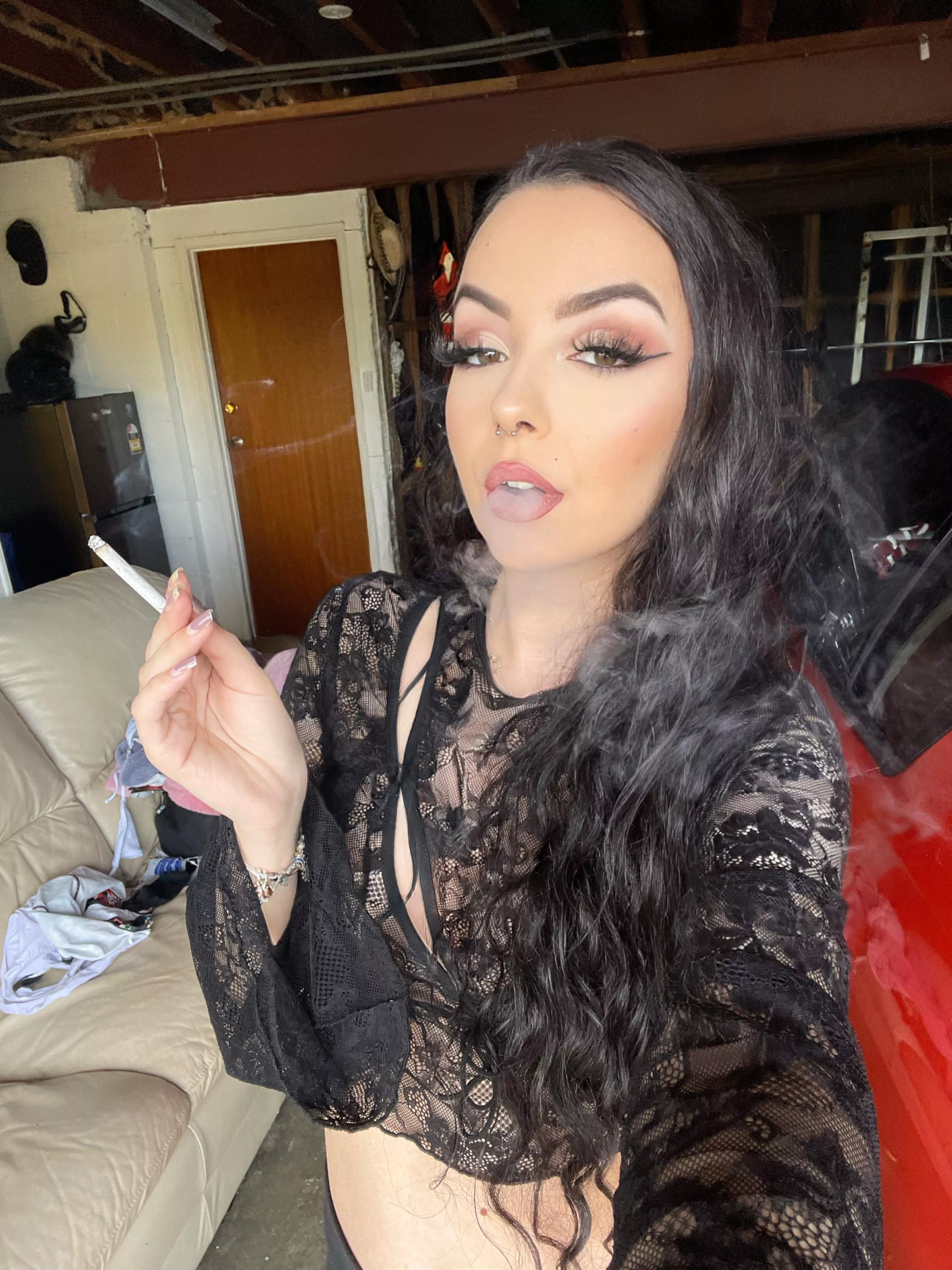 do you mind if i smoke a cigarette real quick?