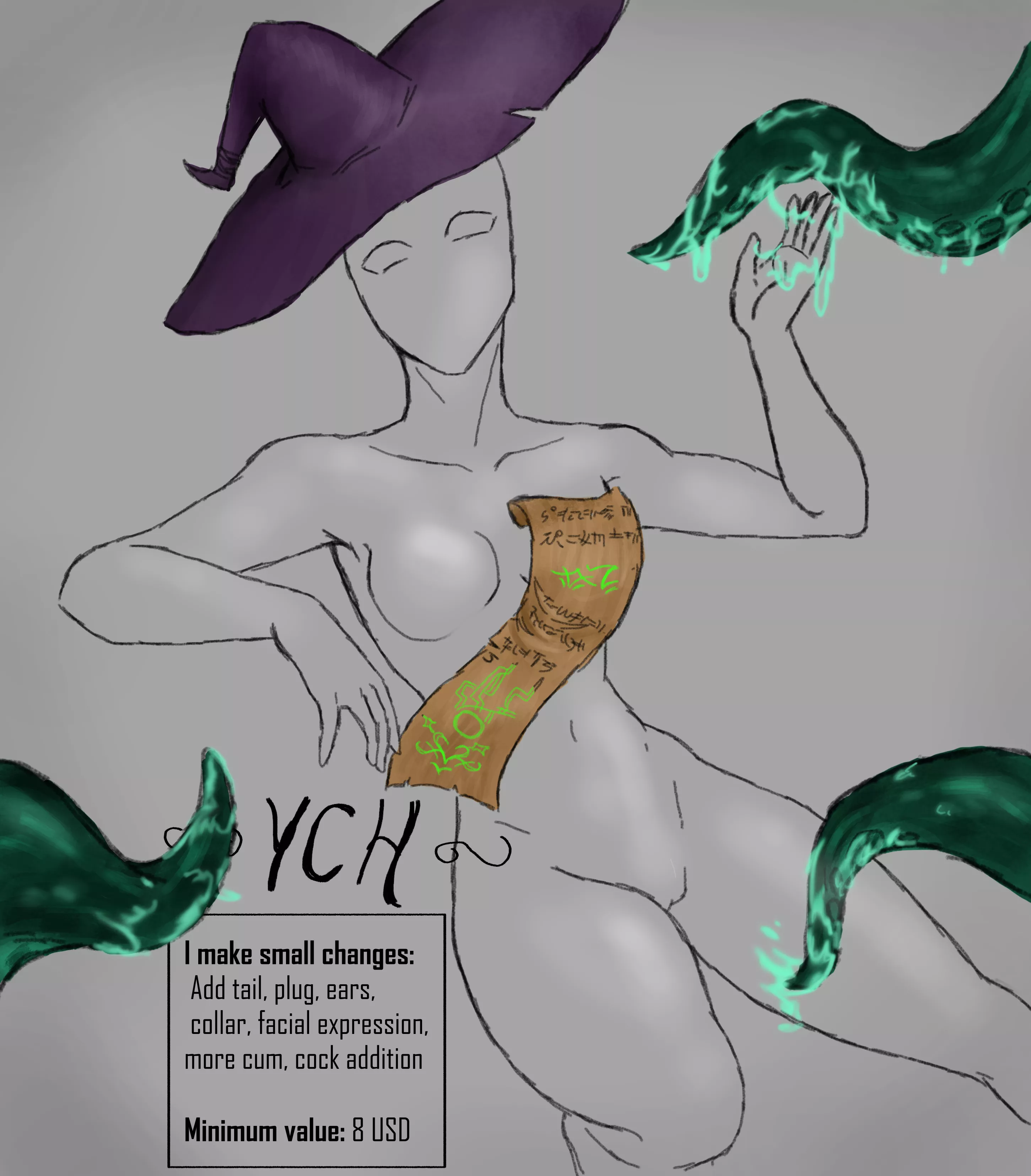 Hii! Im back with YCH -lewd- comissions! Dont waste time and send a message!