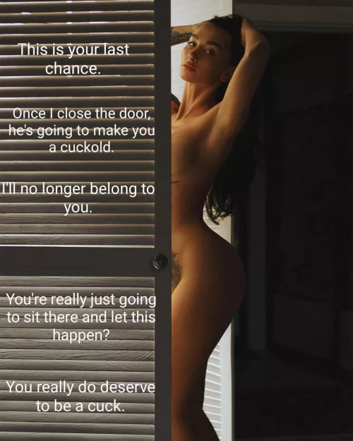 It's ok. Listen through the door and let it happen.