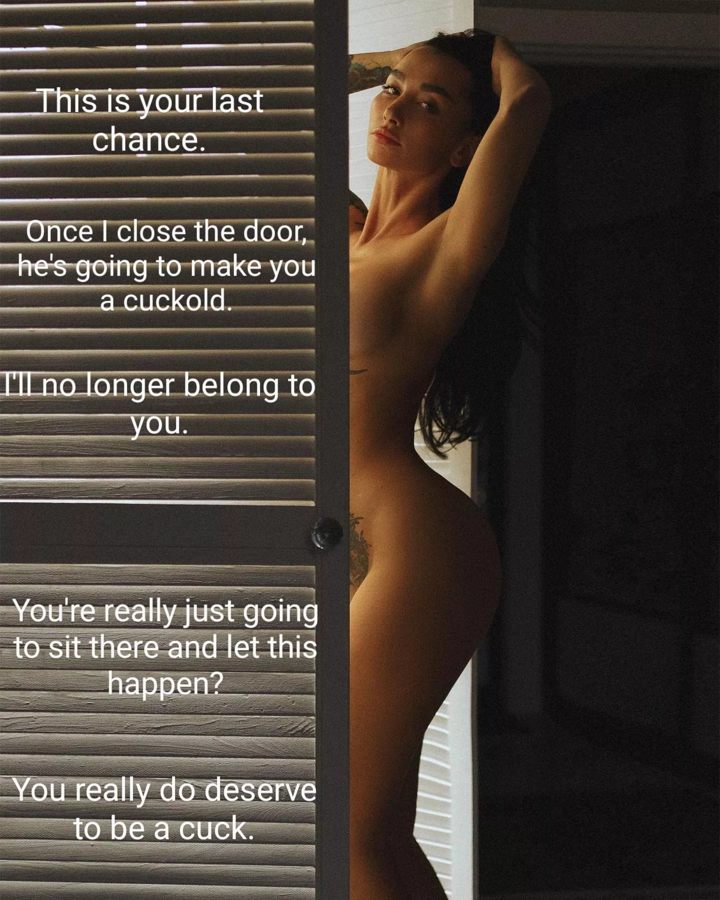 It's ok. Listen through the door and let it happen.