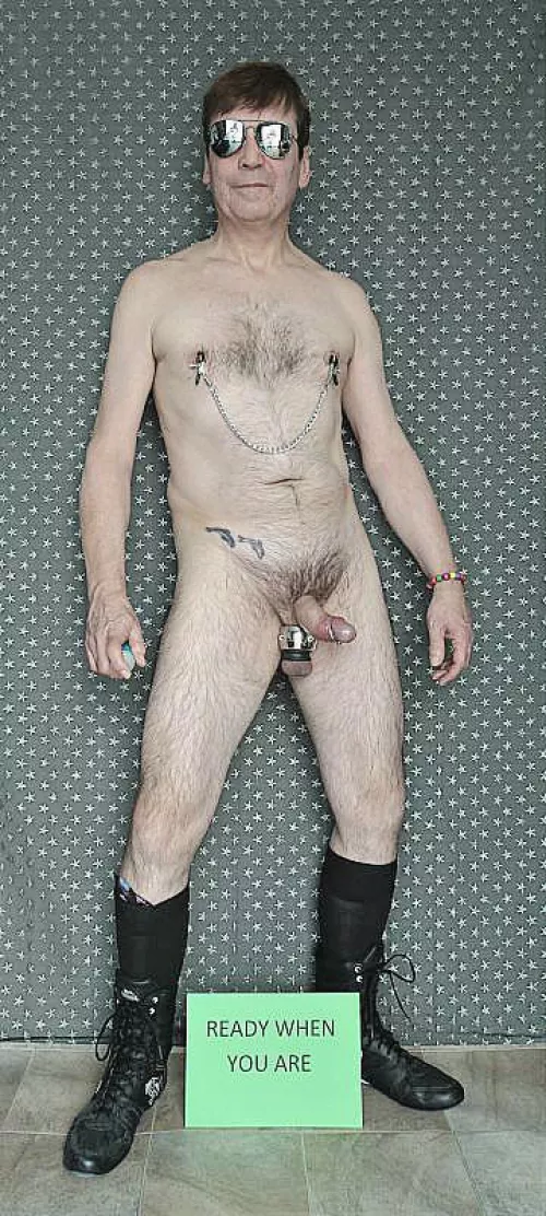 My dick is nice and rock hard and my nuts are buzzing