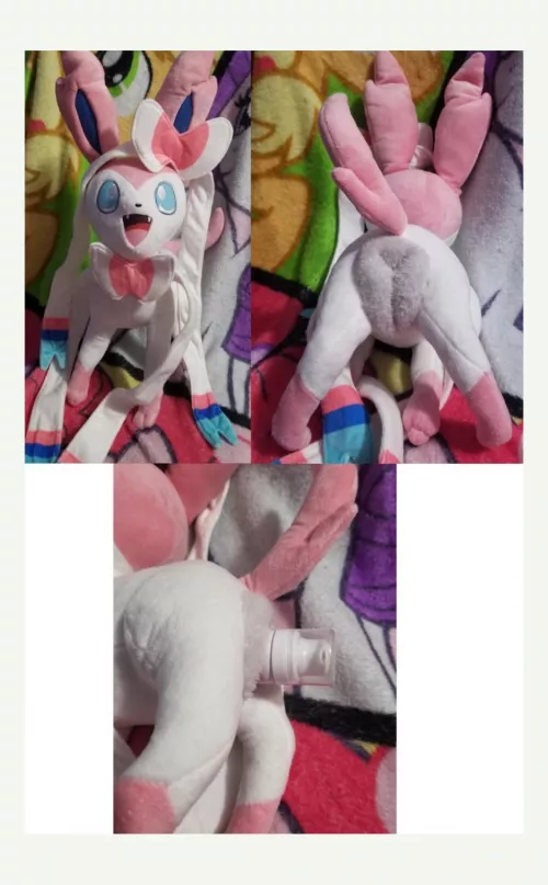 Recently commissioned NSFW fuckable feral female Pokemon eeveelution Sylveon with useable canine pussy/cookie [F] (Furrysale)