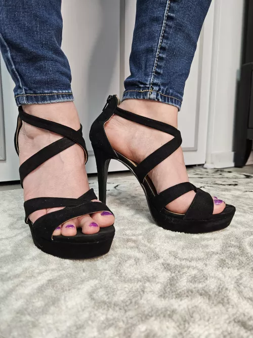 Strappy heels