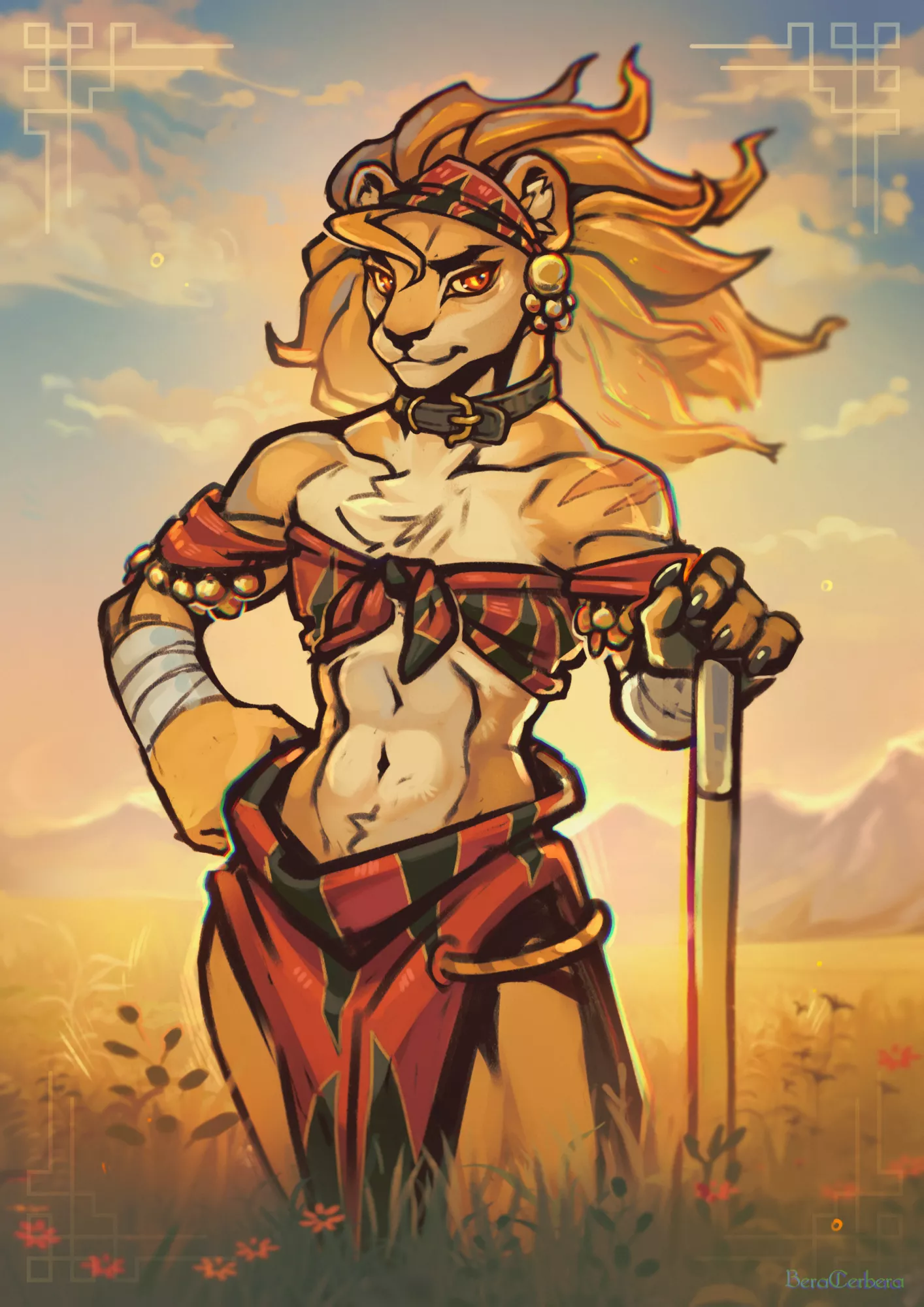 The Golden Sun of Myriad (art by me)