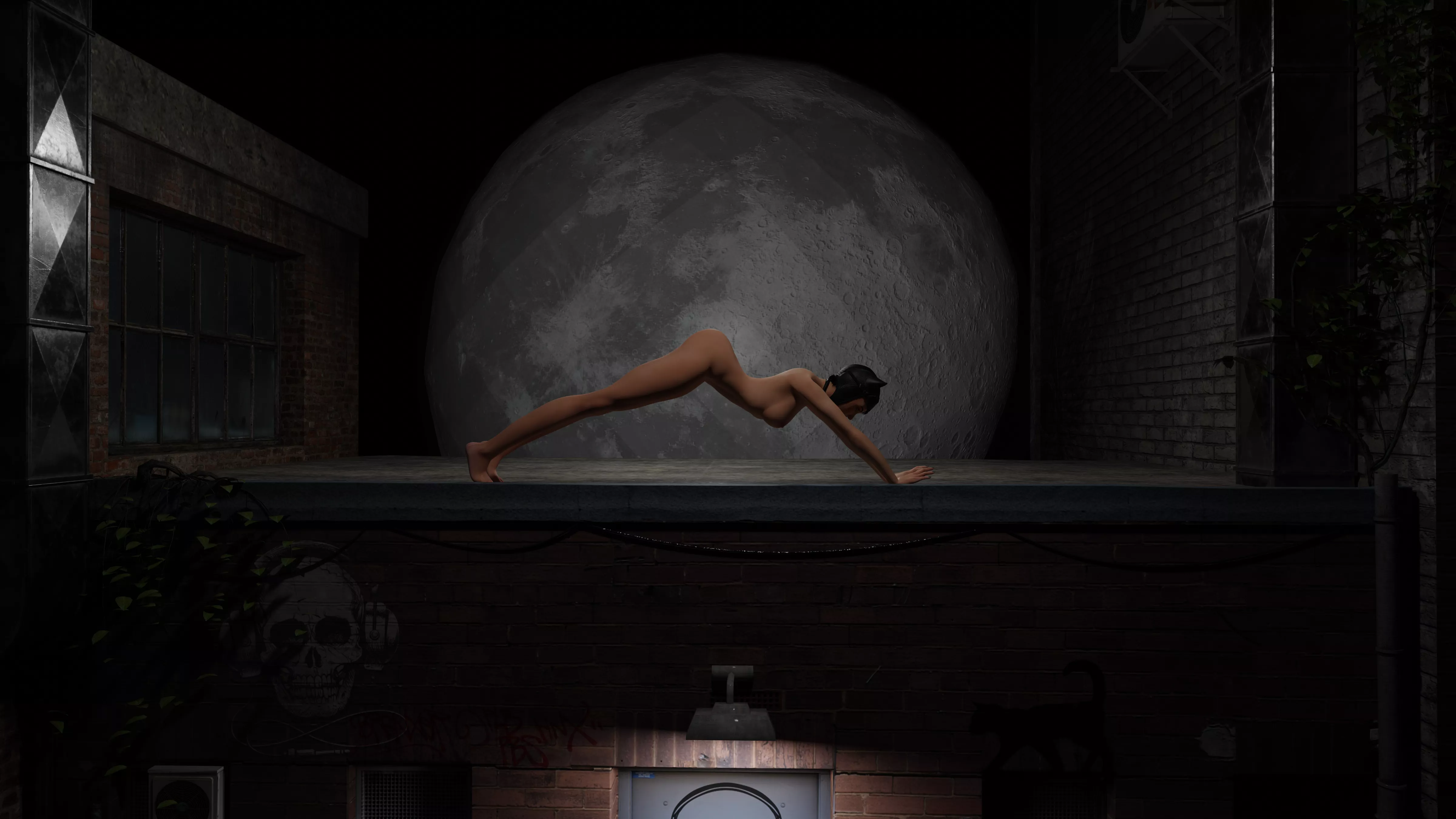 Catwoman big stretch (OC)