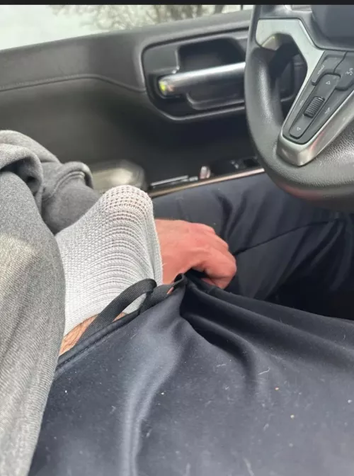 Horned up on the road