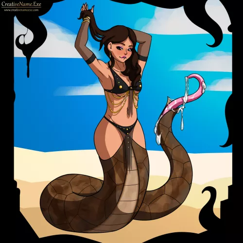 If a Lamia were to wear panties... (by CreativeName.Exe)