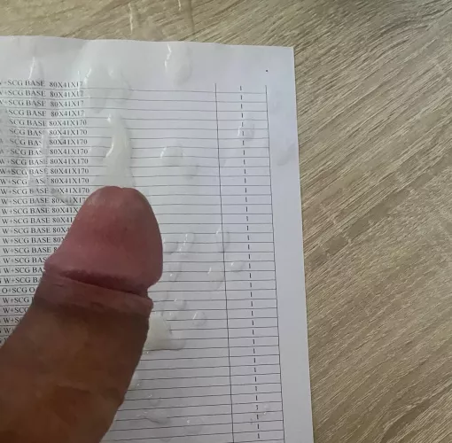 Look what happens when I think about you at work💦💦💦