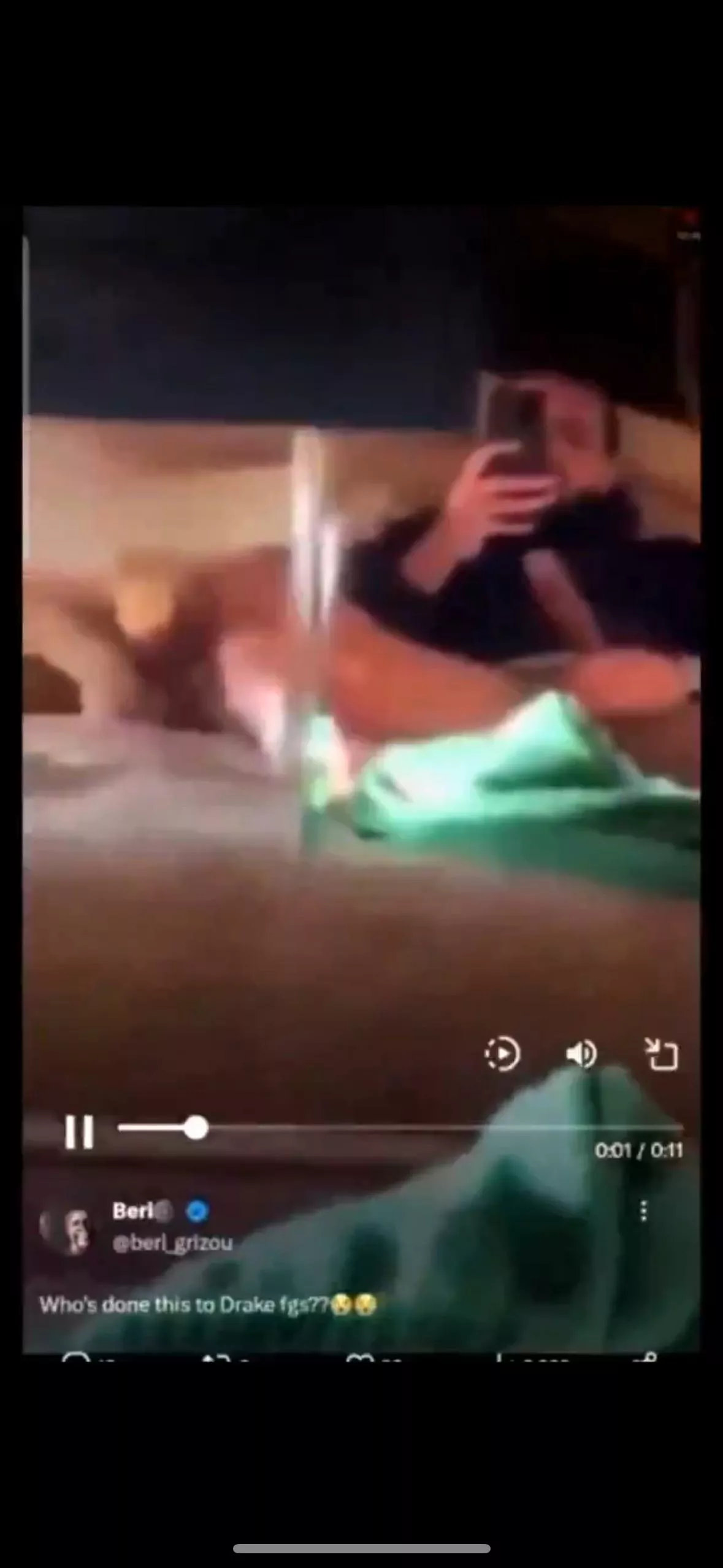 Name: Drake, Rapper, USA from leaked video