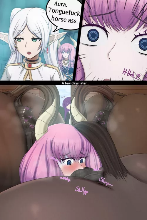 Plot twist, Frieren doesn't even have jedi mindtrick powers, Aura just wanted an excuse to lick horse ass (NTRemi)