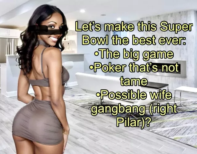 Sent to a few of my boys today. She’s going to bartend in this outfit for our poker game Sunday and hopefully much more.