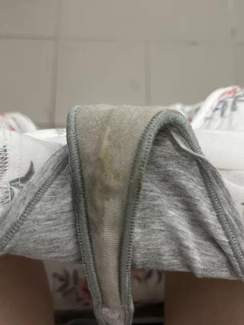 So not only I’ve been crying, I’ve been leaking everywhere too includes on my panties. Fertility starting