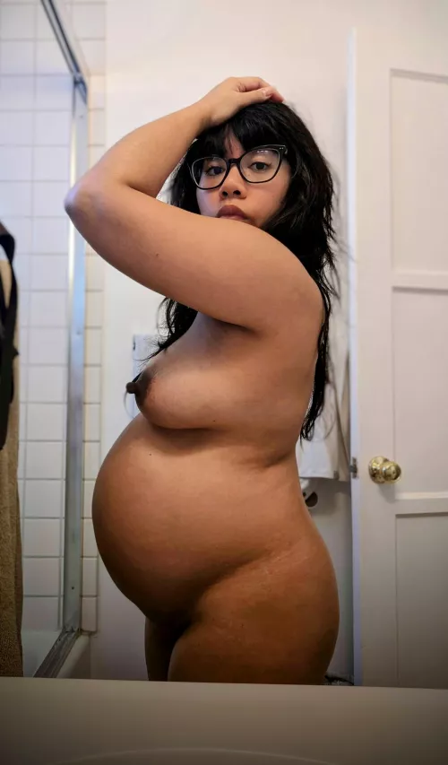 This bump and these boobs are straining my back