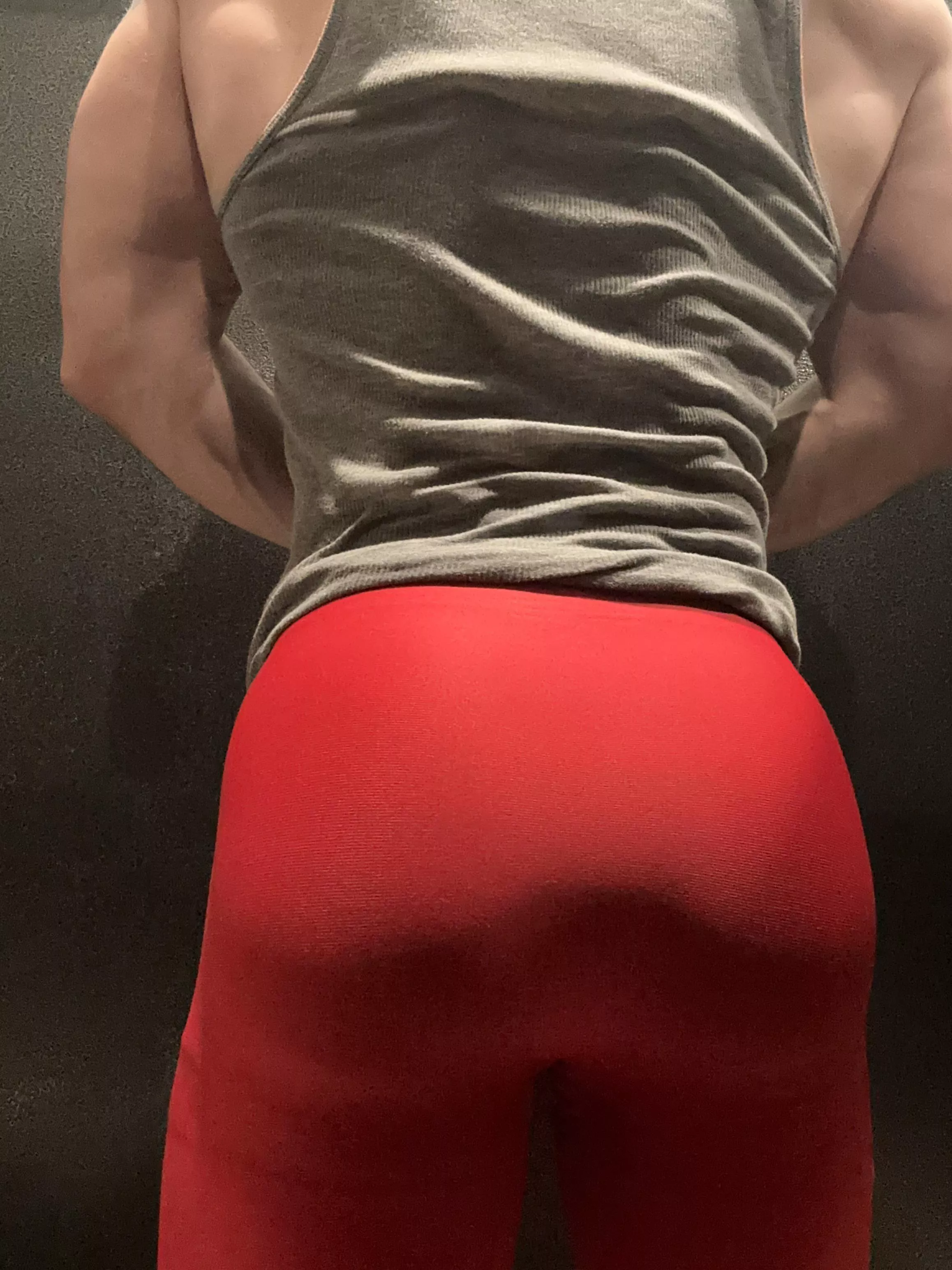 Waiting to get pounded in the stall