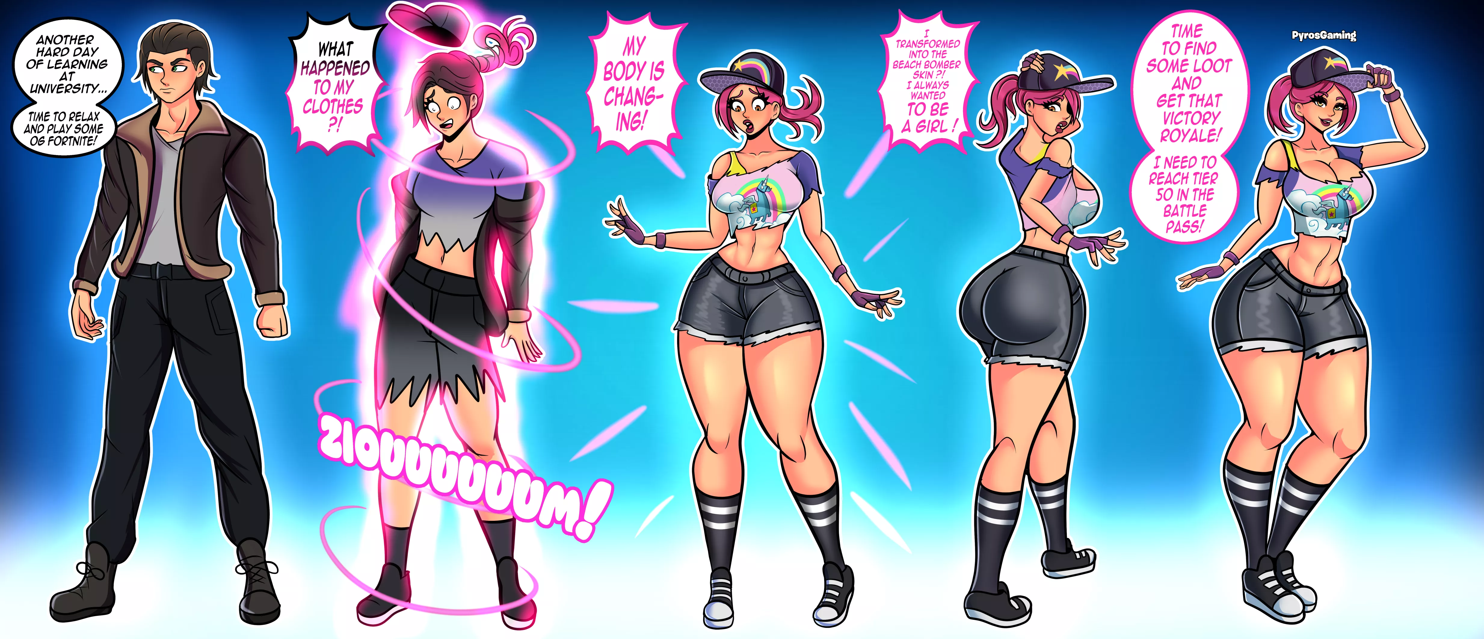 Beach Bomber TF (M -> F) (fortnite) by LesslieTG