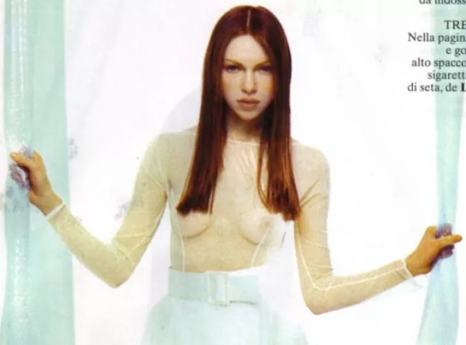 Laura Prepon with her red hair.