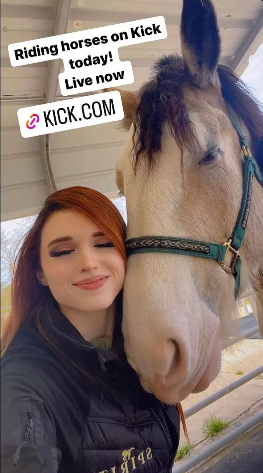 RIDING HORSES TODAY - LIVE RIGHT NOW ON KICK.COM/AMOURANTH