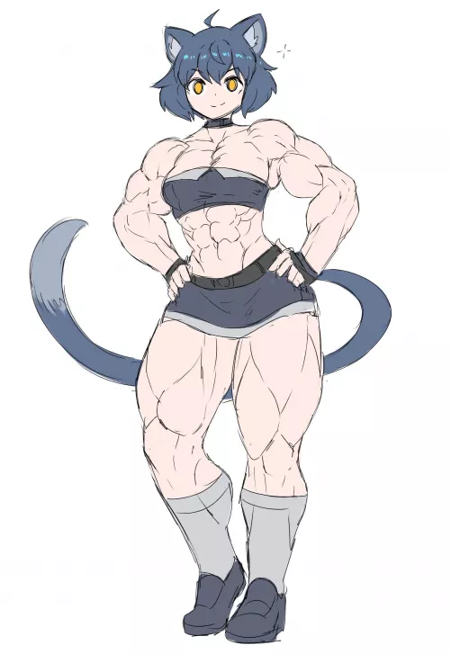 strong catgirl [@Sheepepp]