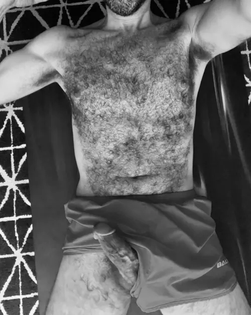 Working out led to this. Are you going to service your sweaty daddy?