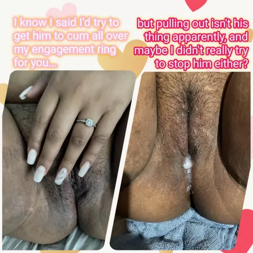 All over my engagement ring