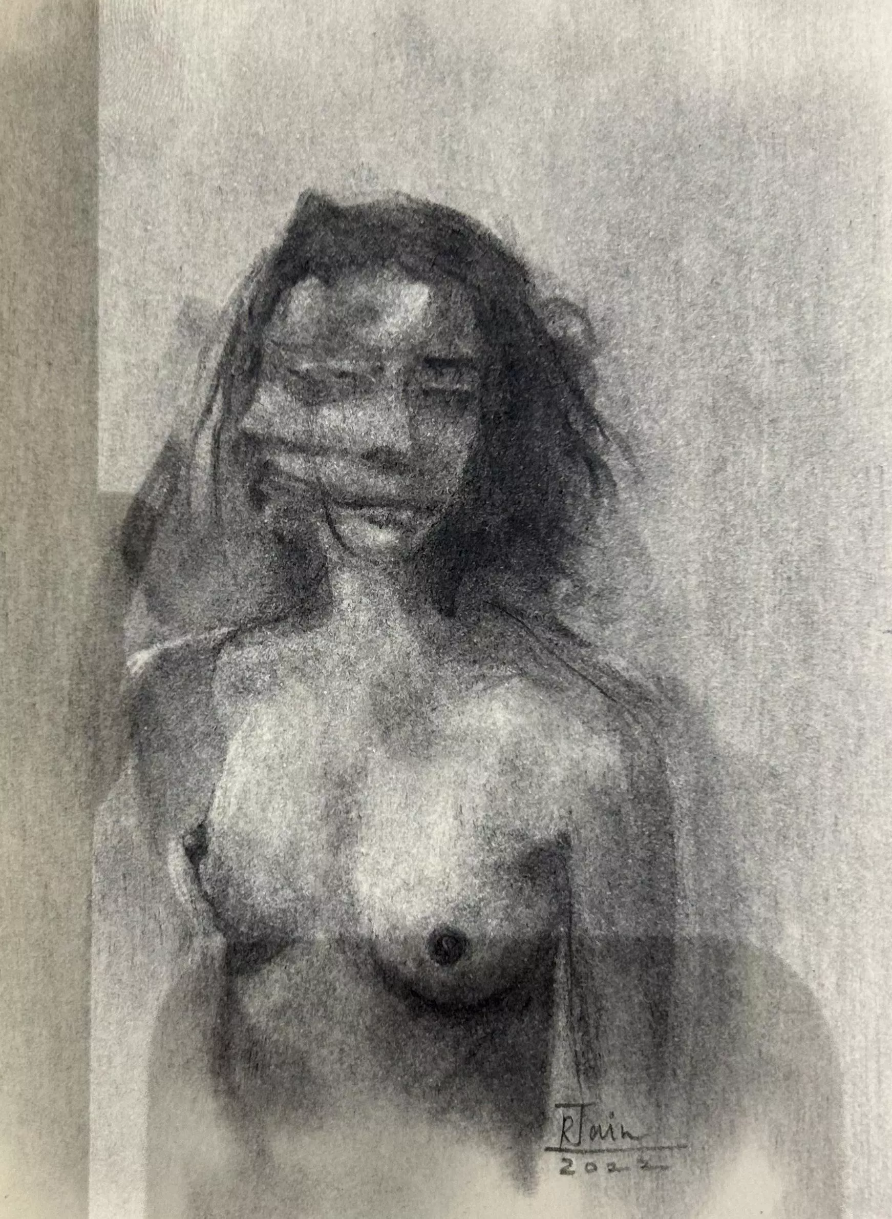 Charcoal On Paper