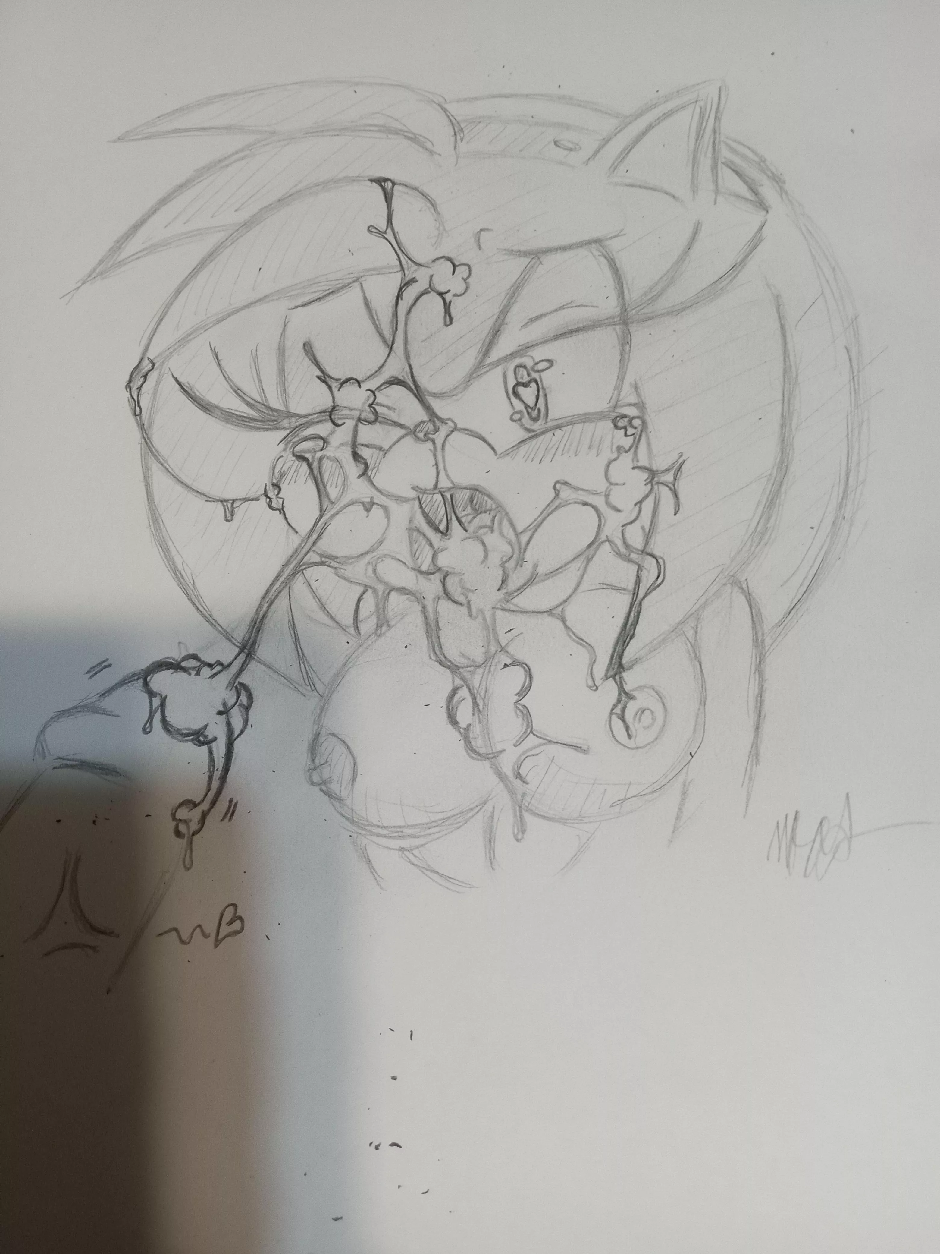 Hand drawn Amy facial