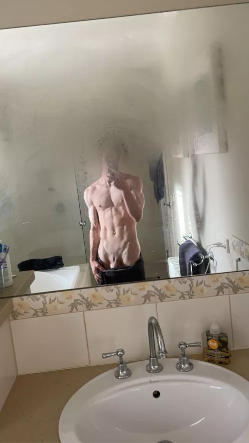 my v line been looking good as fuck lately