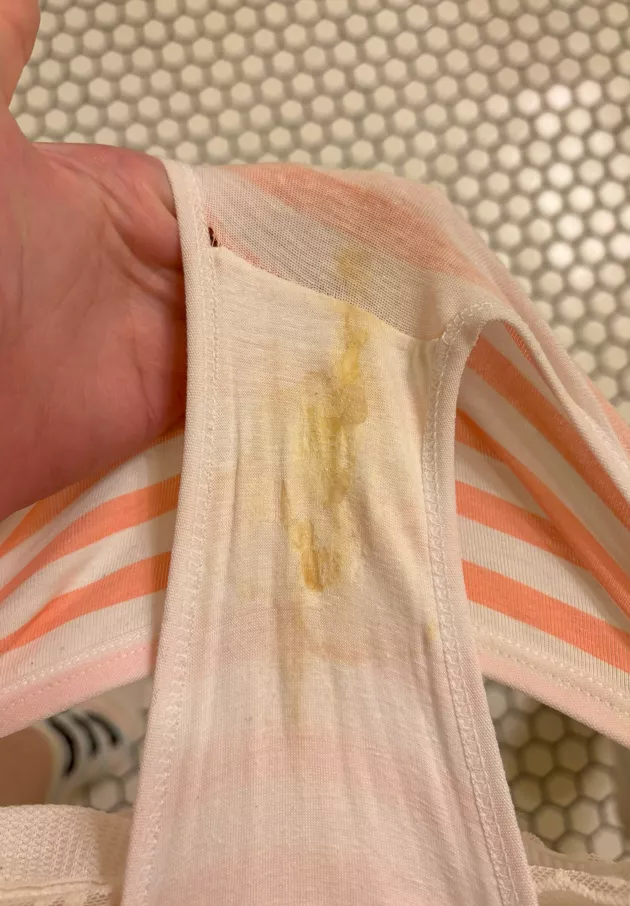 This is how my crusty ovulation panties look...