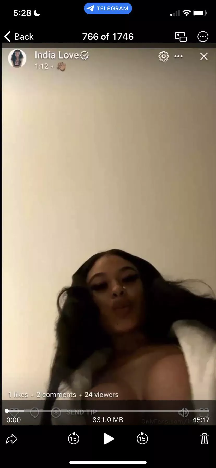 .Full OF LIVE FOR 20 dm me.