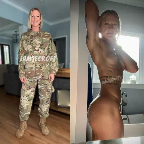 Hot military woman at your service